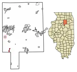 Location in LaSalle County, Illinois