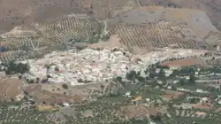 Panoramic of La Guardia de Jaén and her castle.