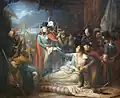 La mort de Bonchamps (Death of Bonchamps), 1837