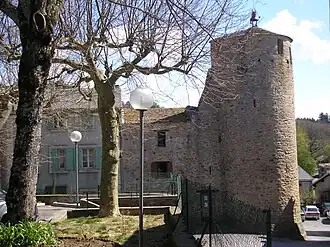 The clock tower in Fontiers-Cabardès