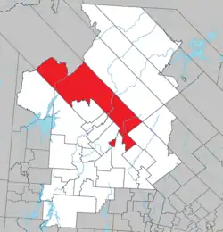 Location within Antoine-Labelle RCM