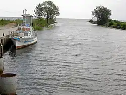 Harbor at Mustvee, on the coast of Lake Peipus