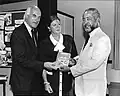 Launch Roaming ‘round Holland at City Hall, Rotterdam in 1989 with Sheila Gazaleh – Publisher, Hans Cornelisse – Directeur, Dutch Tourism Board, Jake M Dyels Jr – US Consul General