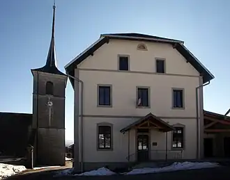 The town hall in Le Bizot