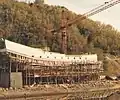 The Pelican under construction in 1991