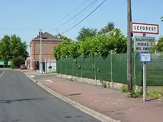 The road into Leforest