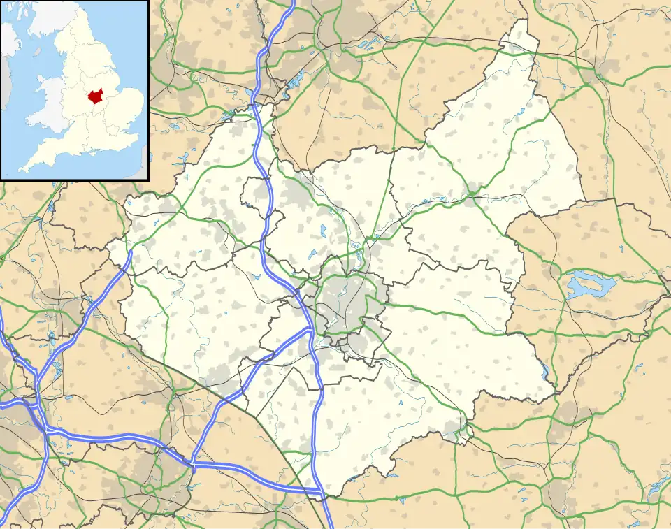 Sutton Cheney is located in Leicestershire