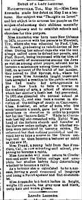 1893 article on Aronsohn
