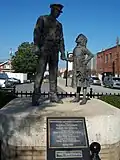 Statue at Police HQ