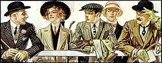 Illustration for Arrow Collar ad, 1907. J. C. Leyendecker