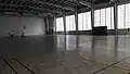 Indoor multi sport court served for handball, basketball, badminton and table-tennis