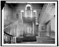 Tower Stair Hall with the Liberty Bell on display, ca. 1905.