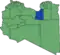 Map of the district of Ajdabiya (2001-2007)