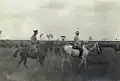 Lord Chelmsford inspecting the Light Horse camp at Lytton, April 1908