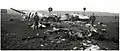 The day after the crash. The passengers' belongings are gathered.