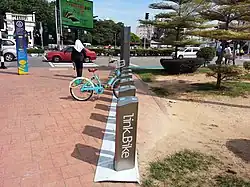 A LinkBike station near Komtar in George Town.