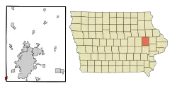 Location of Walford, Iowa