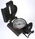 US Army compass with scales both in 360&nbsp;degrees and NATO 6400&nbsp;mil