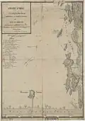 Map of Christianssand's Eastern Port and Odderøya (1796)