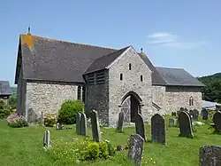 Williams grave is to the right of the St. Eigon entrance porch.