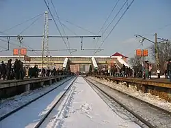 Lobnya railway station before reconstruction (February 2009).