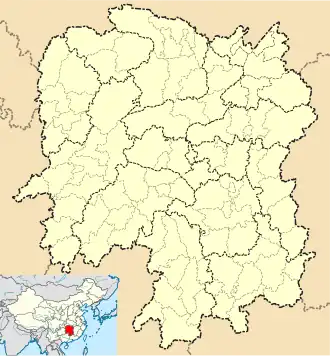Longhui is located in Hunan