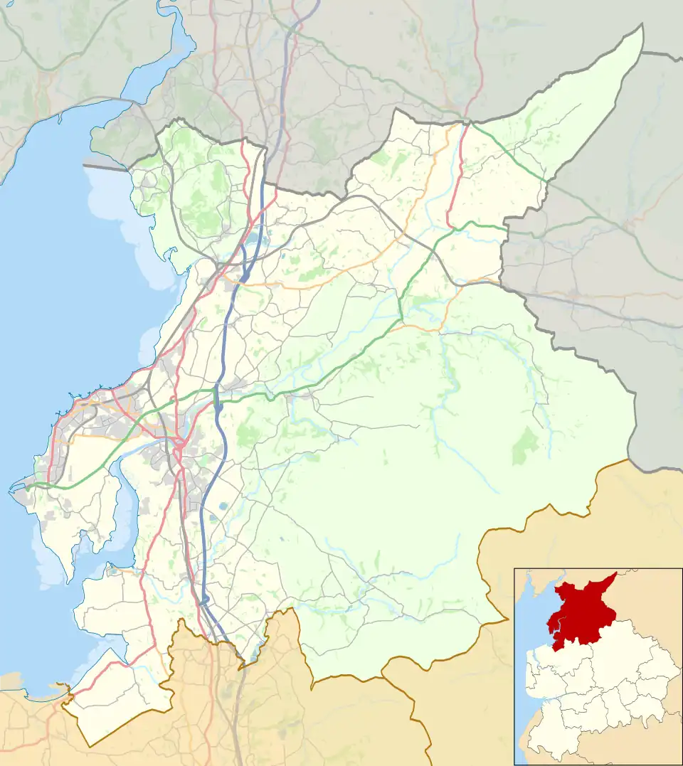 Scotforth is located in the City of Lancaster district