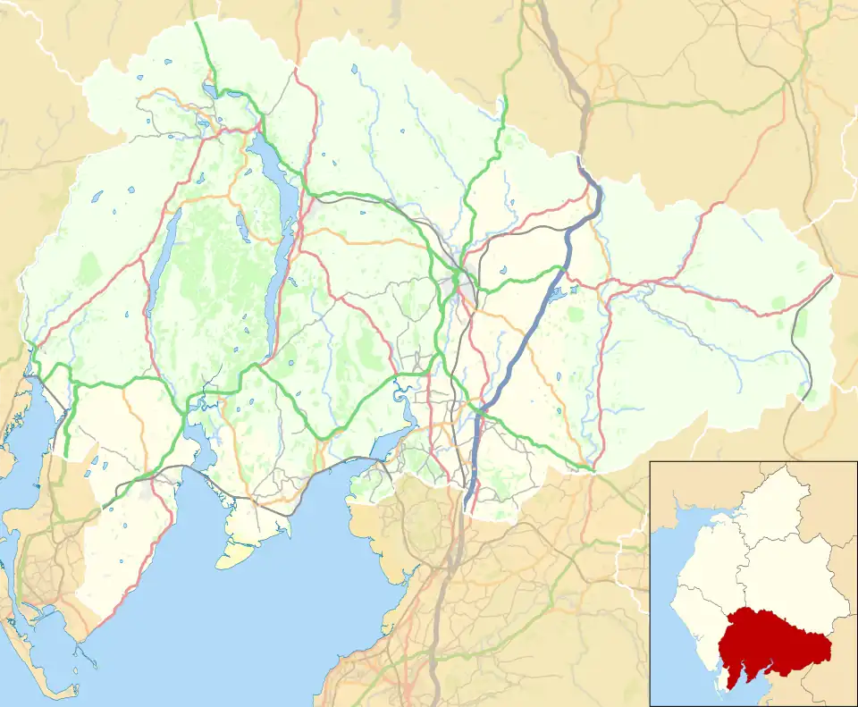 Cark is located in the former South Lakeland district