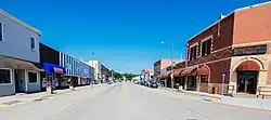 The Lincoln Highway in downtown Logan