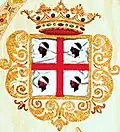1607, coat of arms of the University of Cagliari