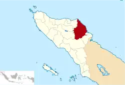 Location within Aceh