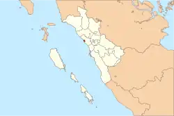 Location within West Sumatra