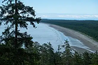 Looking Northeast from Taaw Tldáaw at North Beach