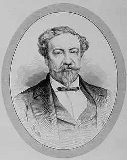 Montúfar y Rivera in 1876 when he was Minister Plenipotentiary of Guatemala in Madrid