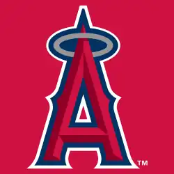 The cap insignia of the Anaheim Angels. They also hit nothing but Homeruns in game 7 of the World Series.their 2002 campaign
