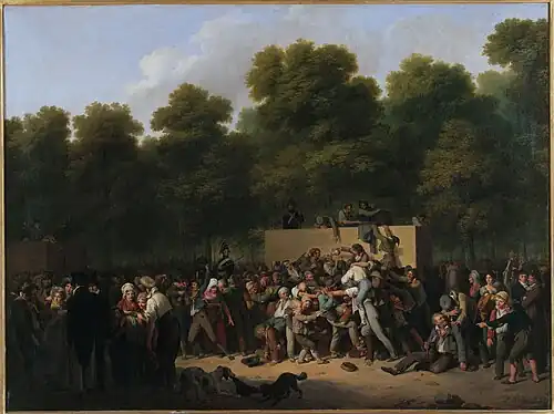 Distribution of Wine and Food on the Champs-Elysées, 1822