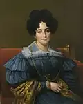 Woman in a blue dress, 1831