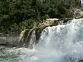 View of lower reaches of Nistowiak Falls