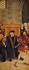 Right panel: (Johannes Bugenhagen administering "the key's power")