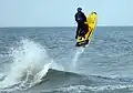 Surf riding in Virginia Beach, VA