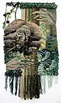 From the series "In the Enchanted Realm" — Forest Spirit, 1980, 90×60, linen, wool, wool blend, metallic thread