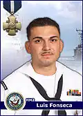 Fonseca in August 2004, during his tenure as a Hospitalman Apprentice (HA).