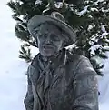 Luis Trenker memorial statue