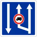 408 Start of overtaking lane