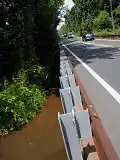 Branch of Middlebush Brook running alongside South Middlebush Road