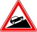 Steep hill upwards