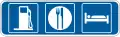 D9-18dP Rural interchange general services (up to 3 symbols) (plaque)