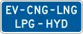 D9-19bP Alternative fuels corridor (2 lines) (plaque)