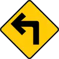SP-7A: Sharp curve (left)