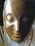 Madonna au Sourire (detail) by C. C. van Asch van Wijck, wood sculpture